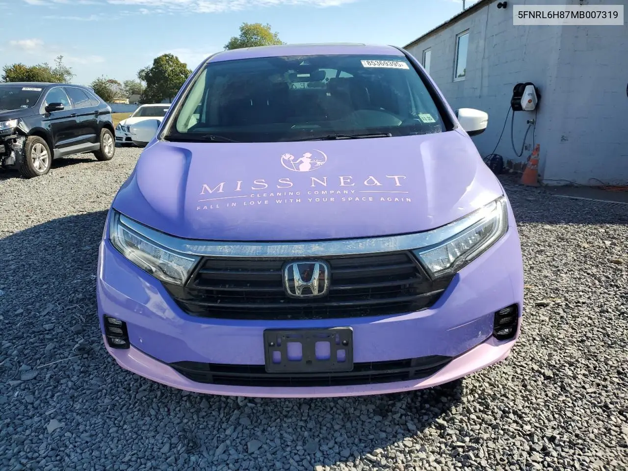 5FNRL6H87MB007319 2021 Honda Odyssey Touring