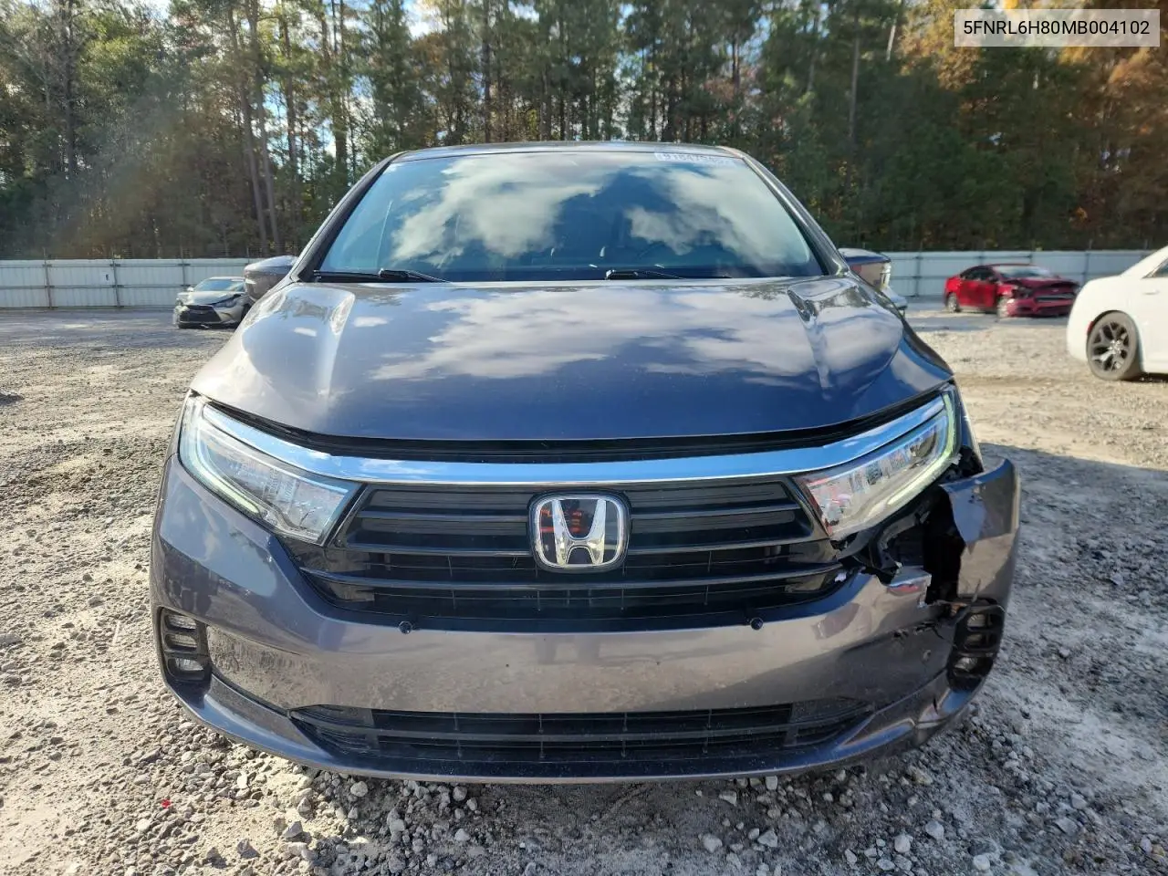 5FNRL6H80MB004102 2021 Honda Odyssey Touring