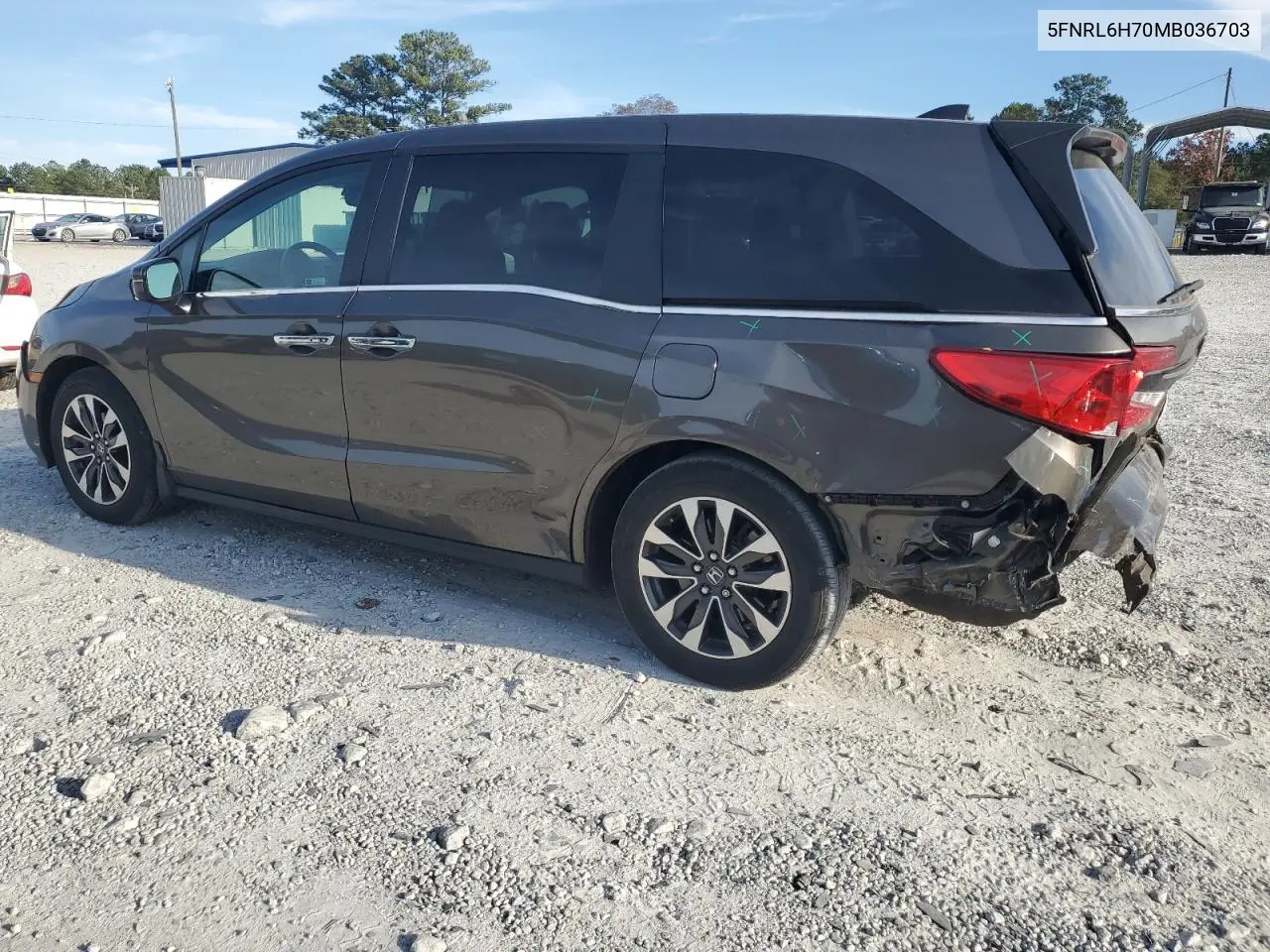 5FNRL6H70MB036703 2021 Honda Odyssey Exl