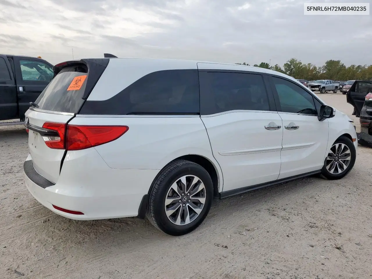 5FNRL6H72MB040235 2021 Honda Odyssey Exl