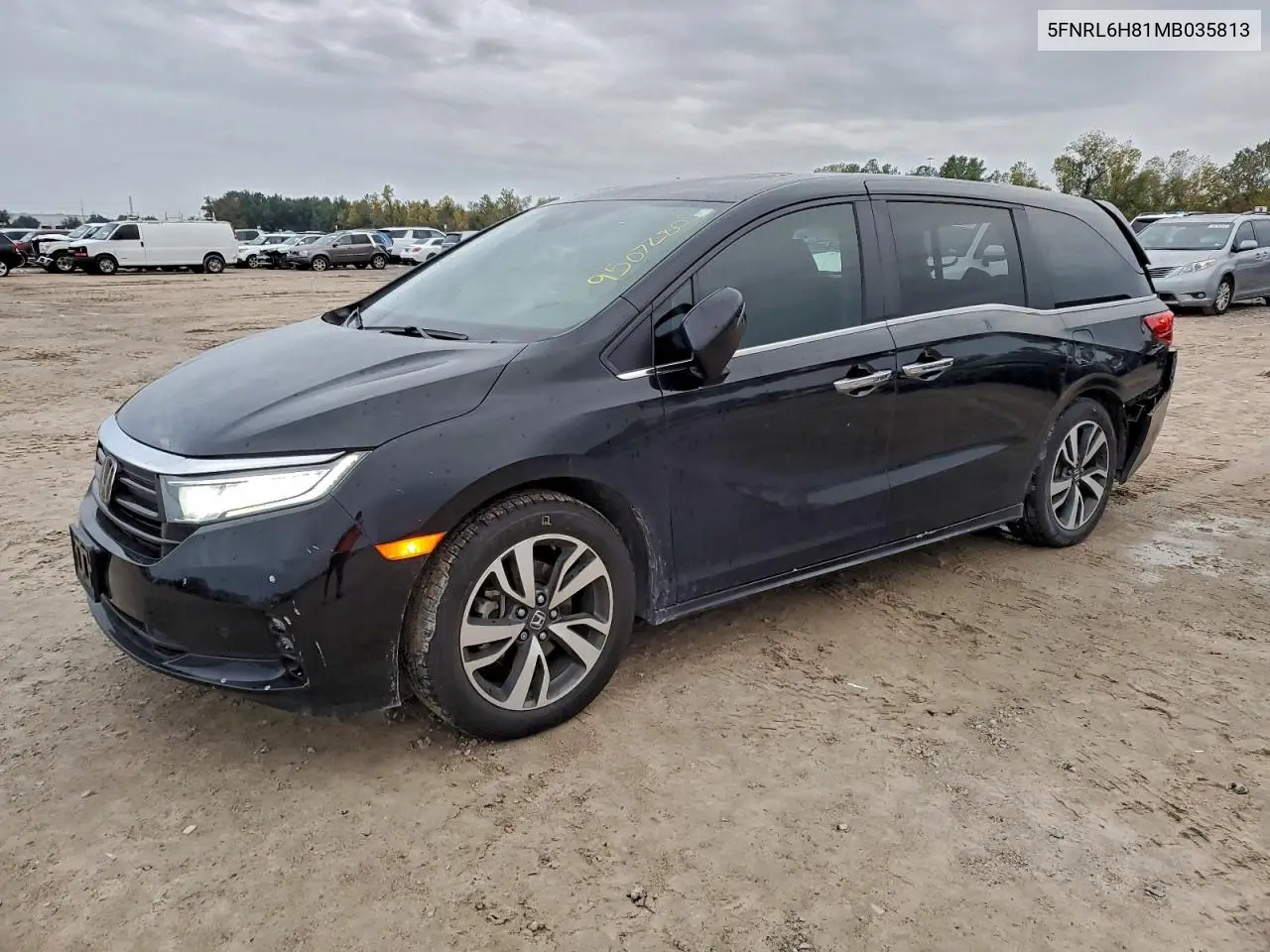 5FNRL6H81MB035813 2021 Honda Odyssey Touring