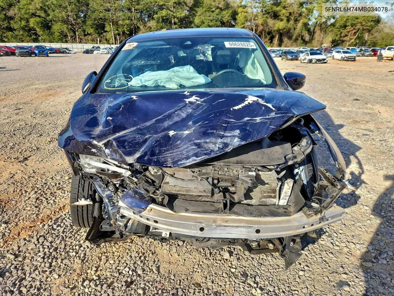 5FNRL6H74MB034078 2021 Honda Odyssey Exl