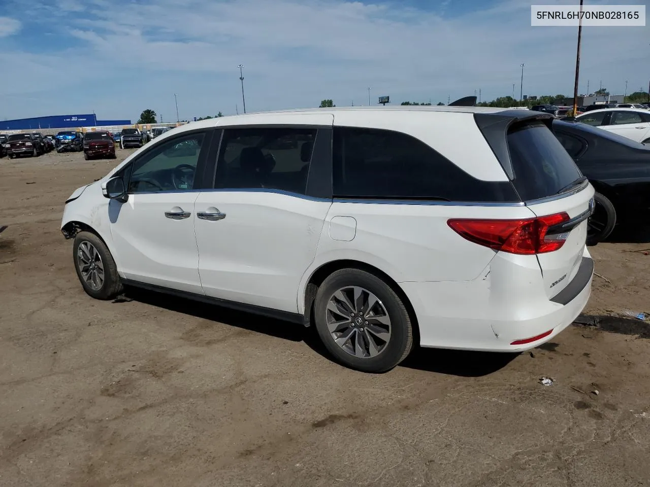 5FNRL6H70NB028165 2022 Honda Odyssey Exl