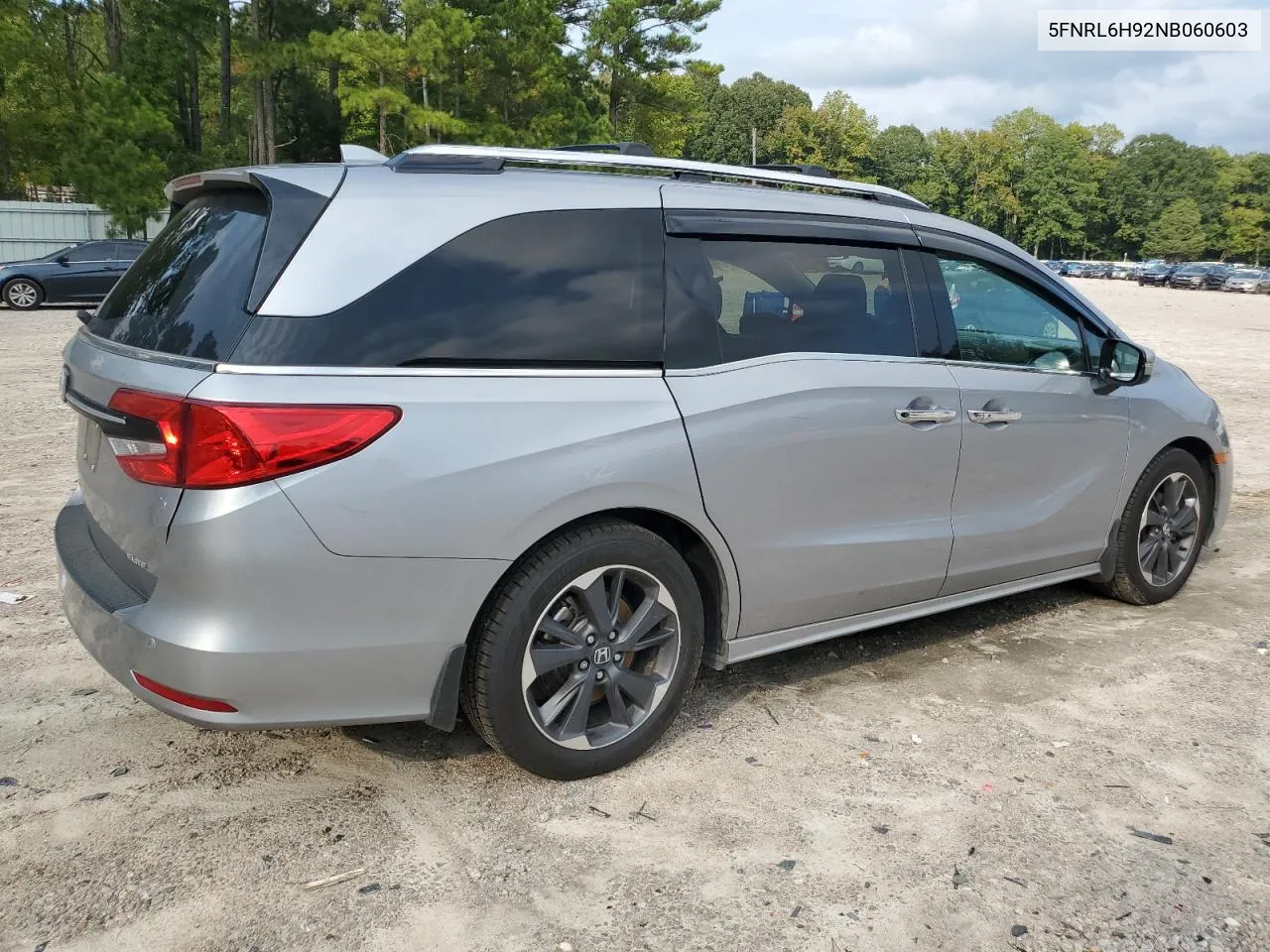 2022 Honda Odyssey Elite VIN: 5FNRL6H92NB060603 Lot: 70980174