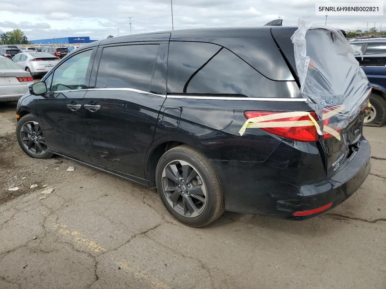 2022 Honda Odyssey Elite VIN: 5FNRL6H98NB002821 Lot: 72329414