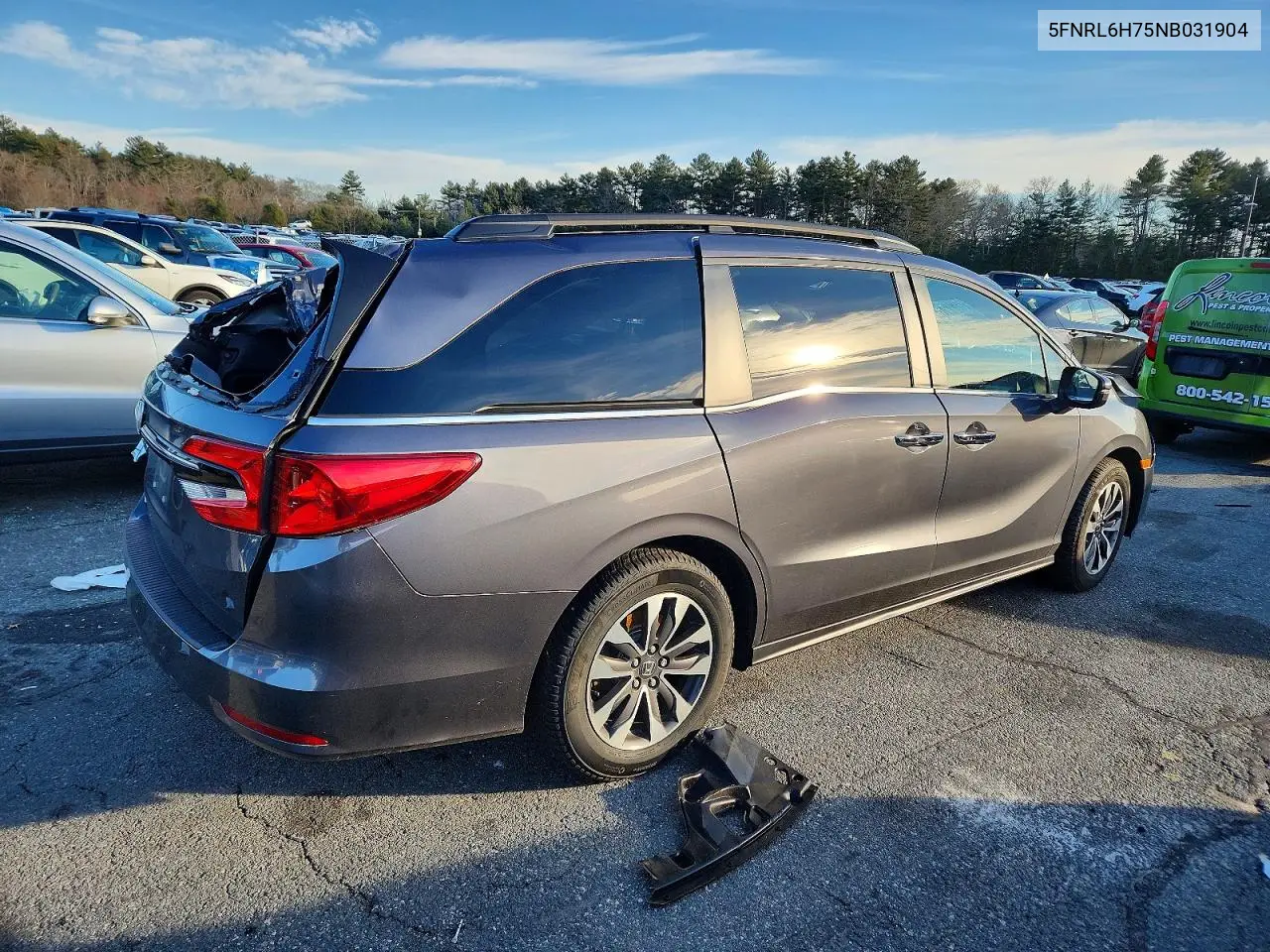 5FNRL6H75NB031904 2022 Honda Odyssey Exl