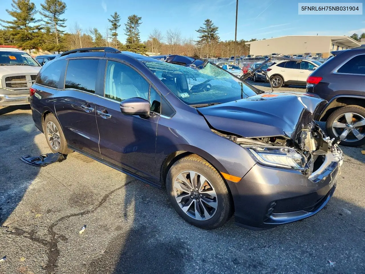 5FNRL6H75NB031904 2022 Honda Odyssey Exl