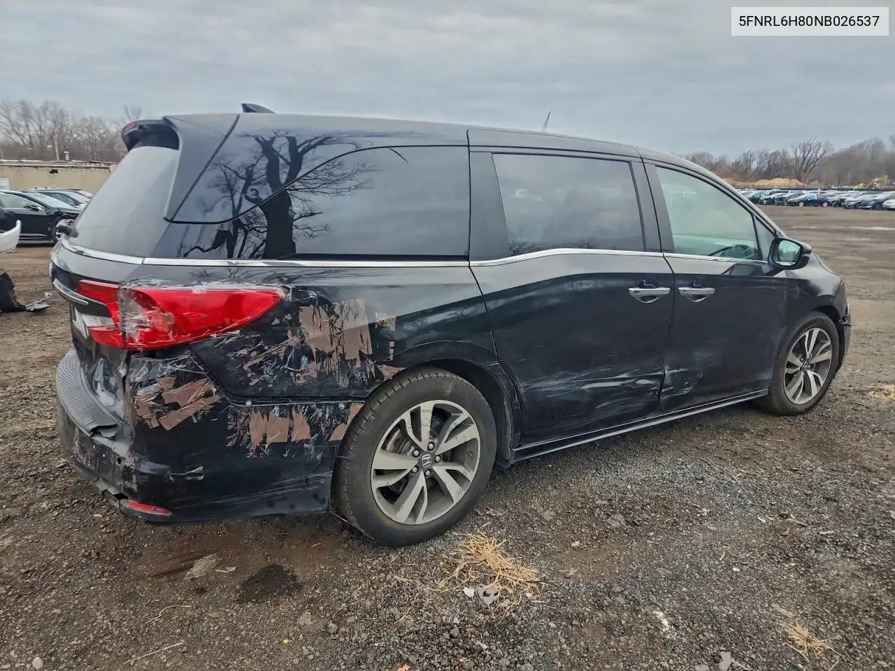 5FNRL6H80NB026537 2022 Honda Odyssey Touring