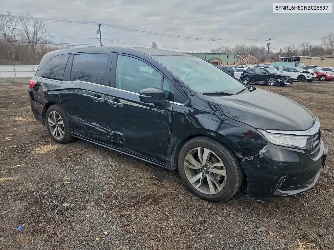 5FNRL6H80NB026537 2022 Honda Odyssey Touring