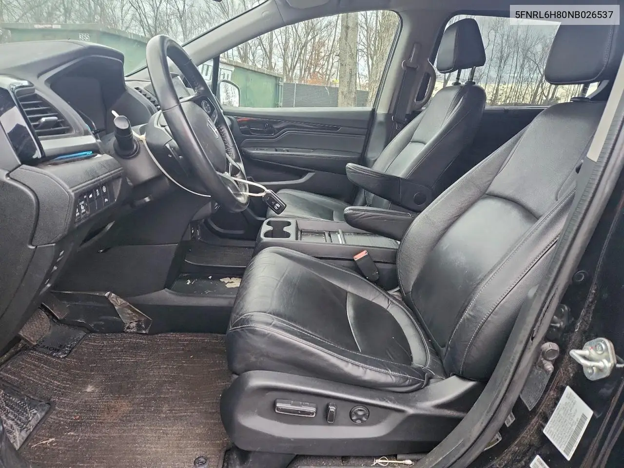 5FNRL6H80NB026537 2022 Honda Odyssey Touring