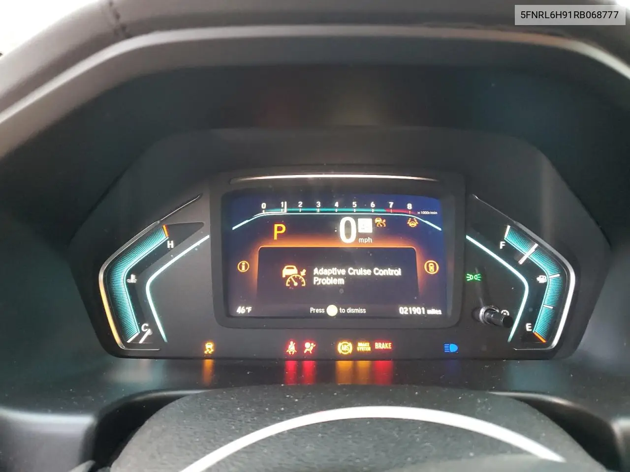 5FNRL6H91RB068777 2024 Honda Odyssey Elite