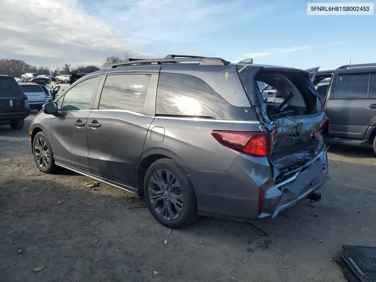 5FNRL6H81SB002453 2025 Honda Odyssey Touring