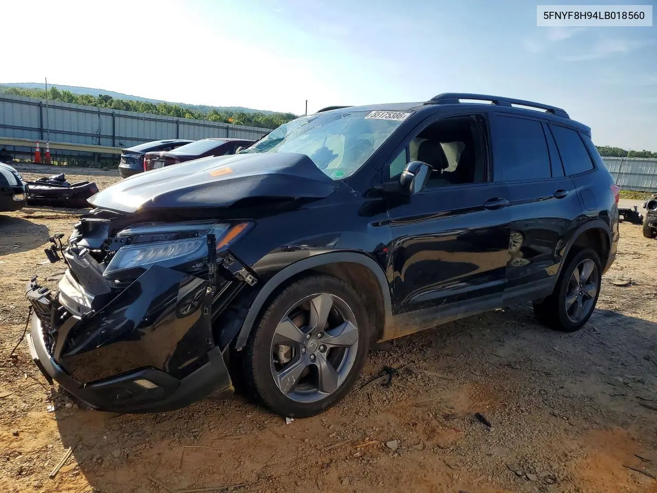 2020 Honda Passport Touring VIN: 5FNYF8H94LB018560 Lot: 55175386