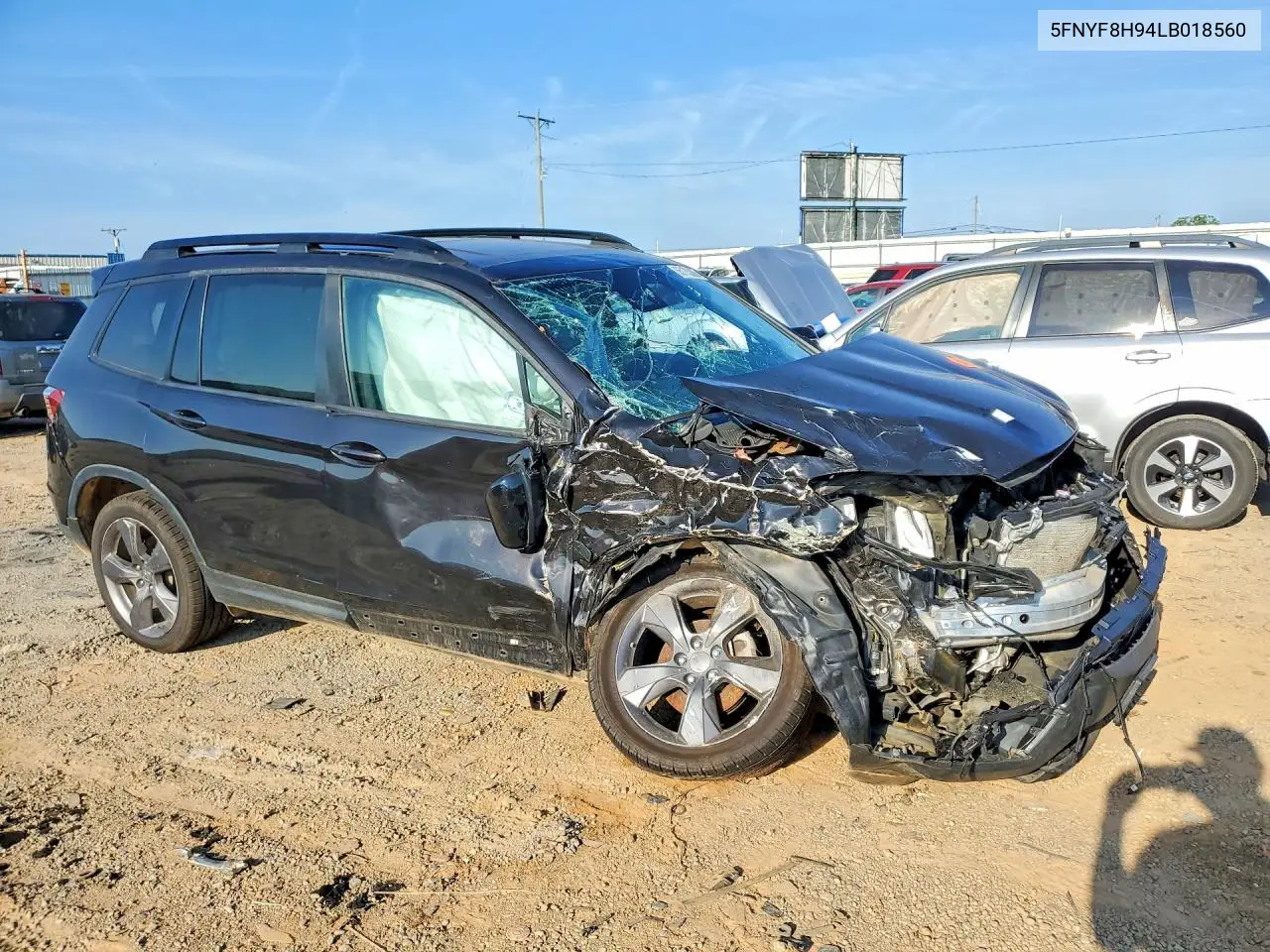 2020 Honda Passport Touring VIN: 5FNYF8H94LB018560 Lot: 55175386