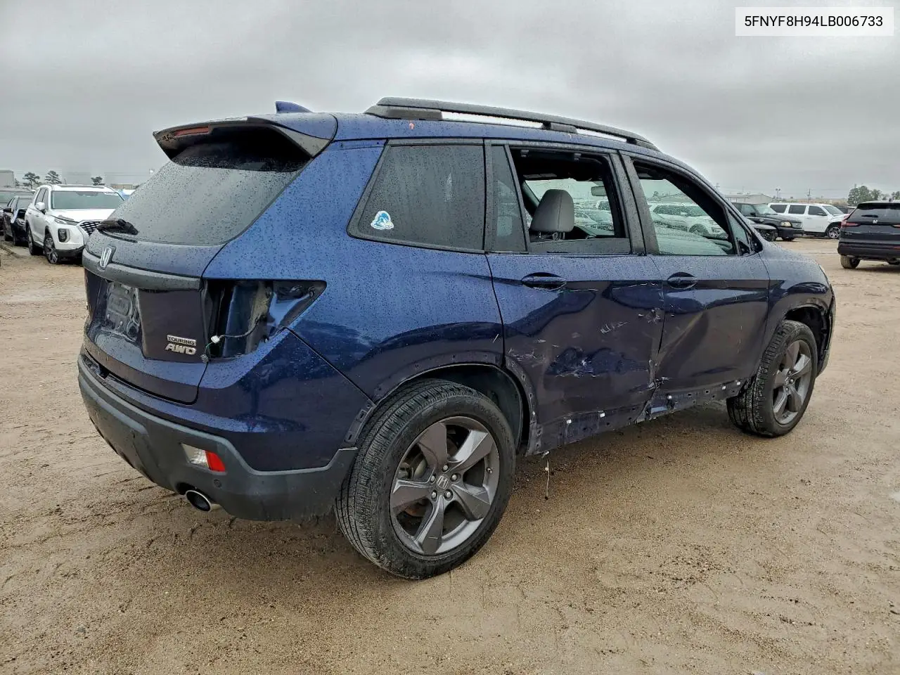 5FNYF8H94LB006733 2020 Honda Passport Touring