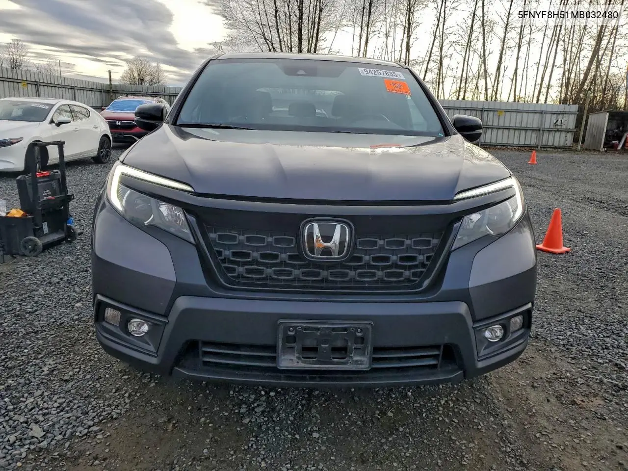 5FNYF8H51MB032480 2021 Honda Passport Exl