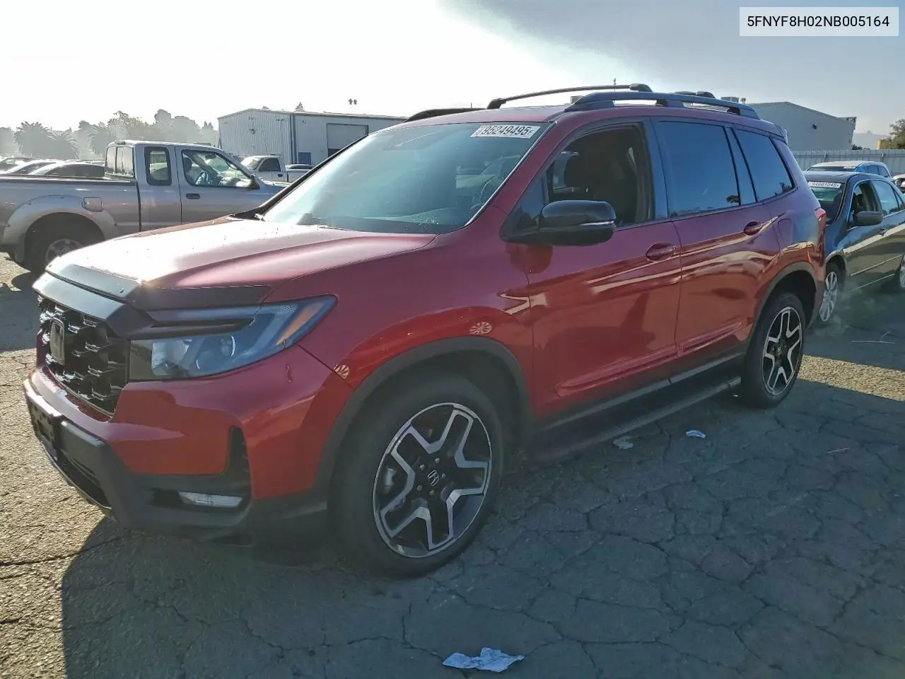 5FNYF8H02NB005164 2022 Honda Passport Elite