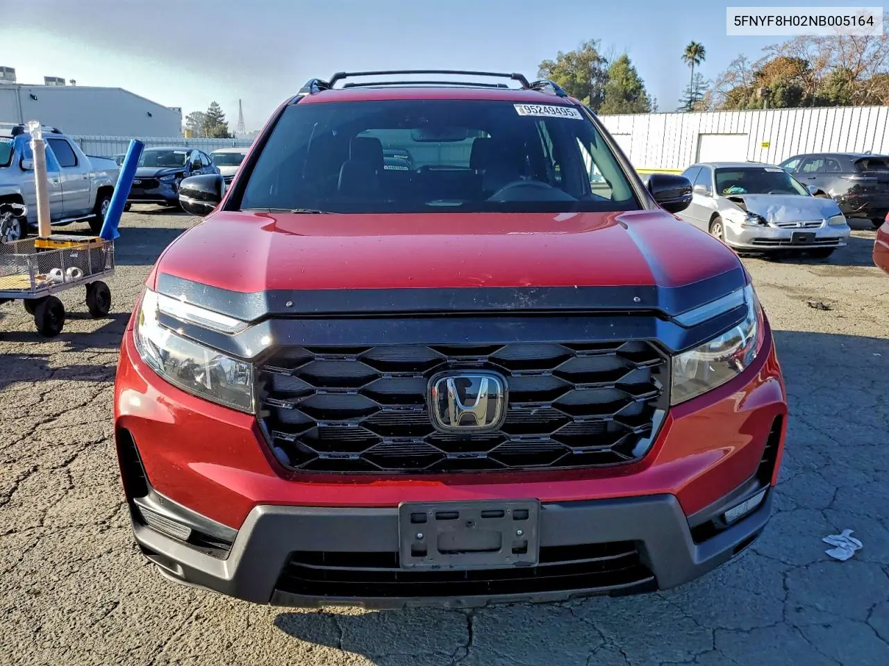 5FNYF8H02NB005164 2022 Honda Passport Elite