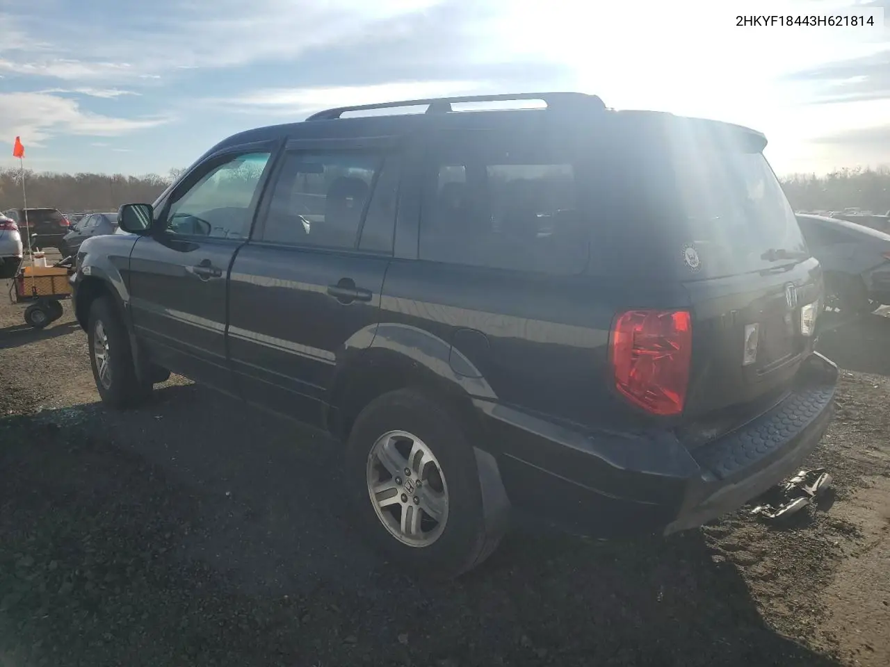 2HKYF18443H621814 2003 Honda Pilot Ex