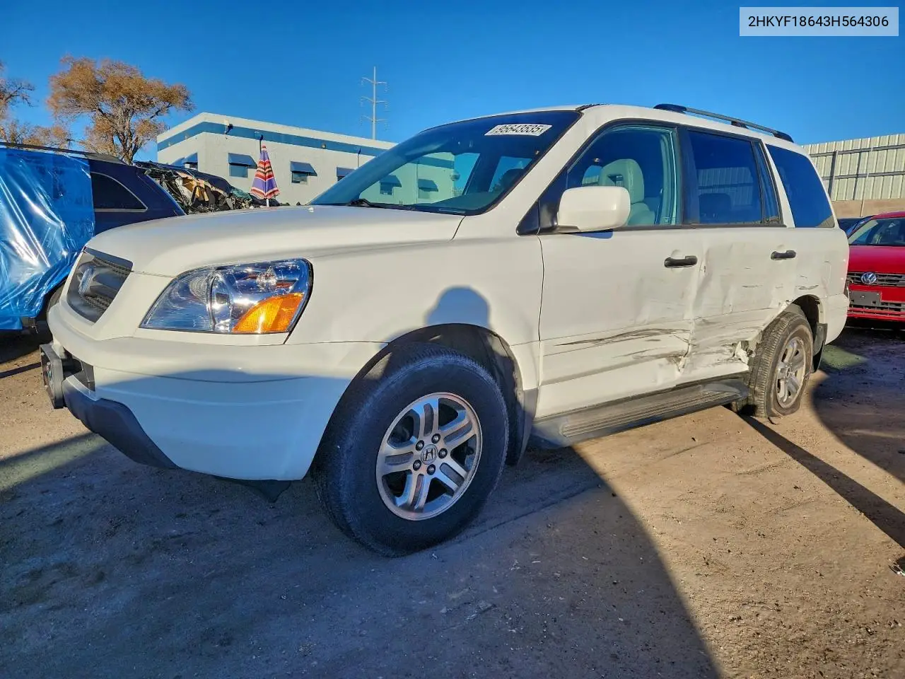 2HKYF18643H564306 2003 Honda Pilot Exl