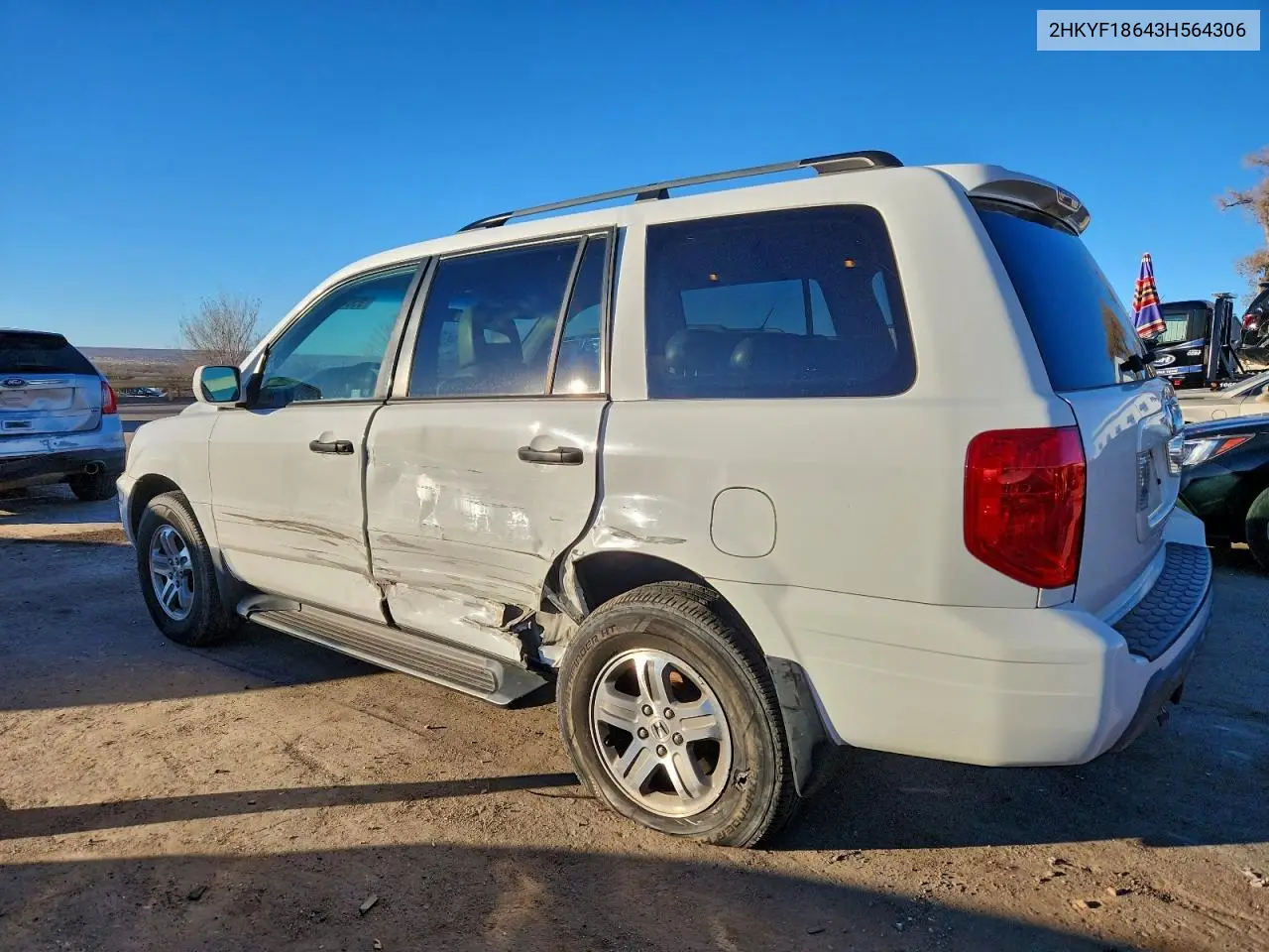2HKYF18643H564306 2003 Honda Pilot Exl
