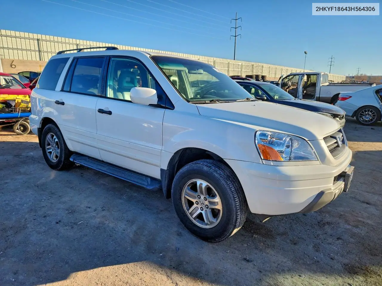 2HKYF18643H564306 2003 Honda Pilot Exl