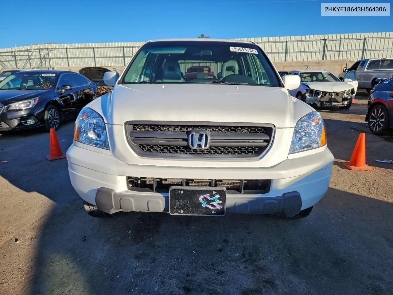 2HKYF18643H564306 2003 Honda Pilot Exl