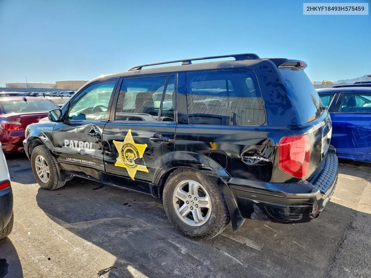 2HKYF18493H575459 2003 Honda Pilot Ex