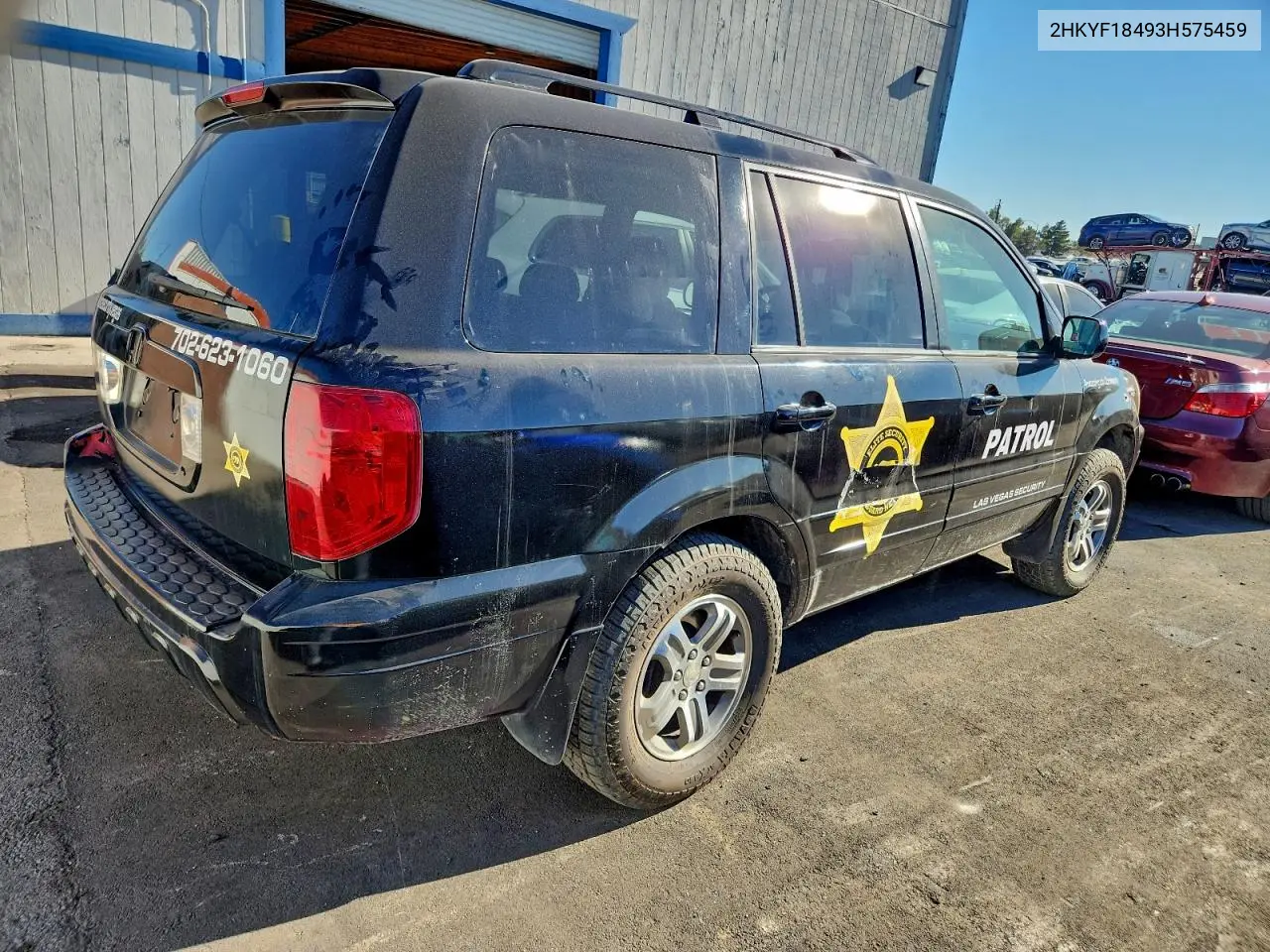 2HKYF18493H575459 2003 Honda Pilot Ex