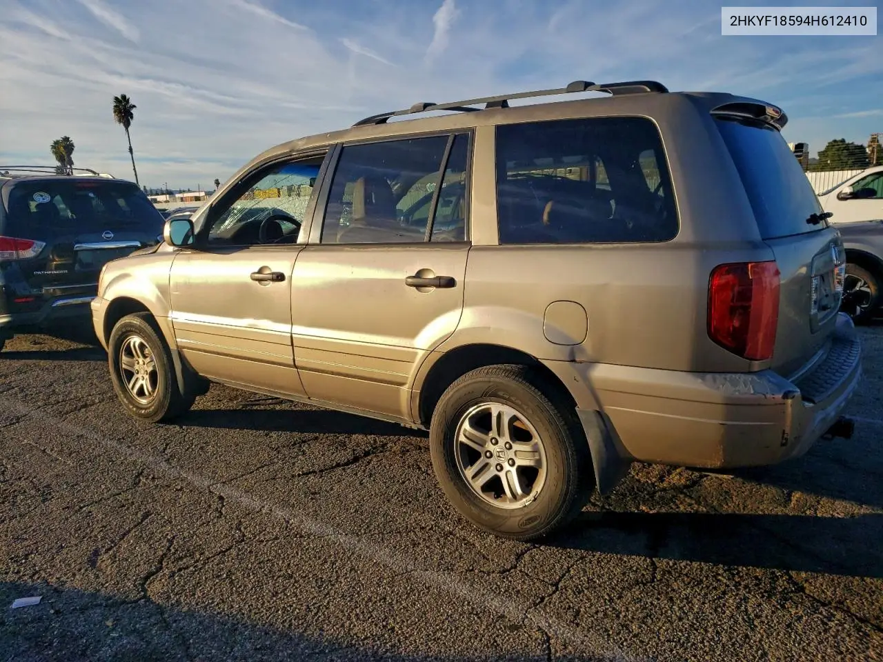 2HKYF18594H612410 2004 Honda Pilot Exl
