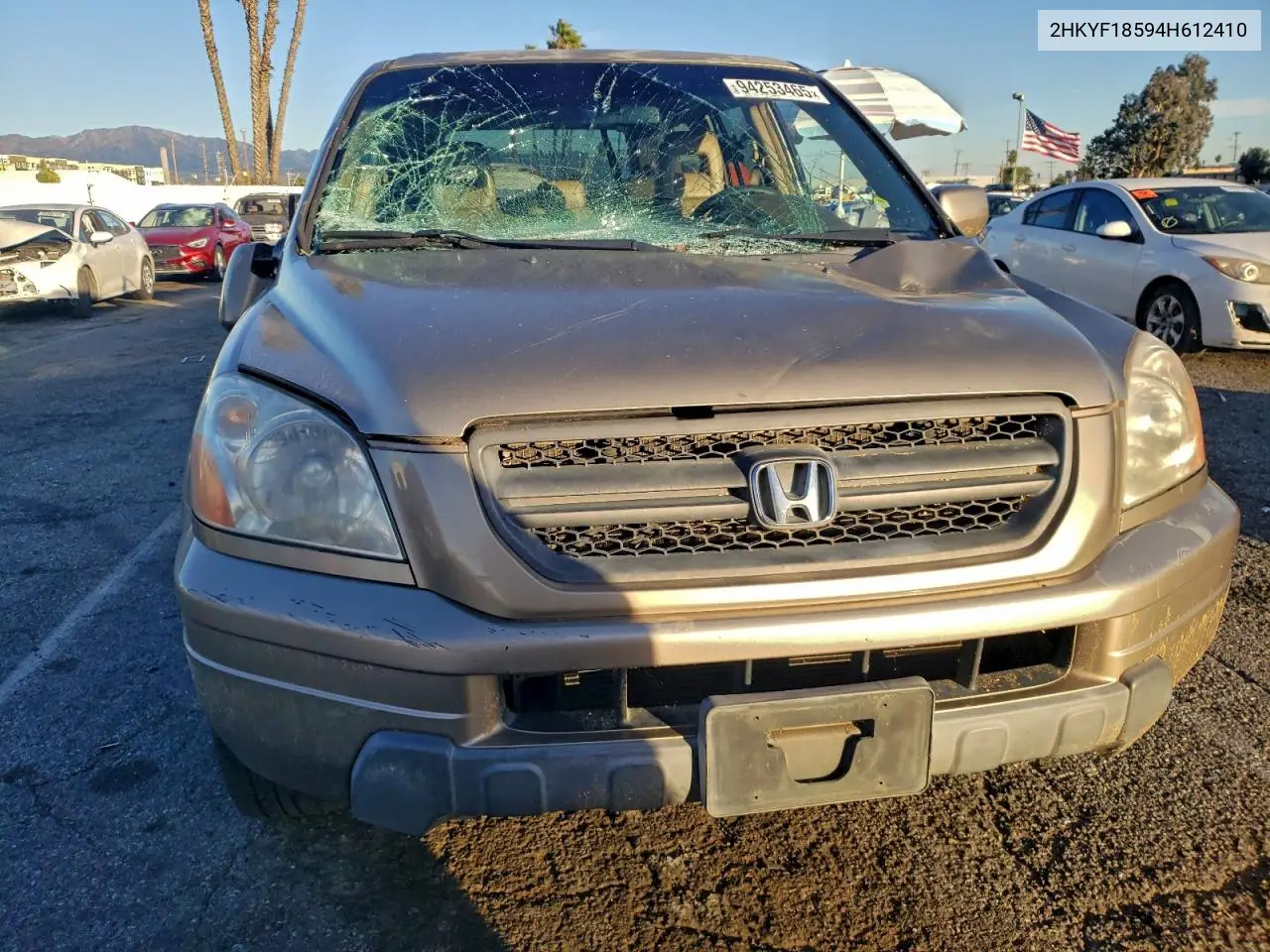 2HKYF18594H612410 2004 Honda Pilot Exl