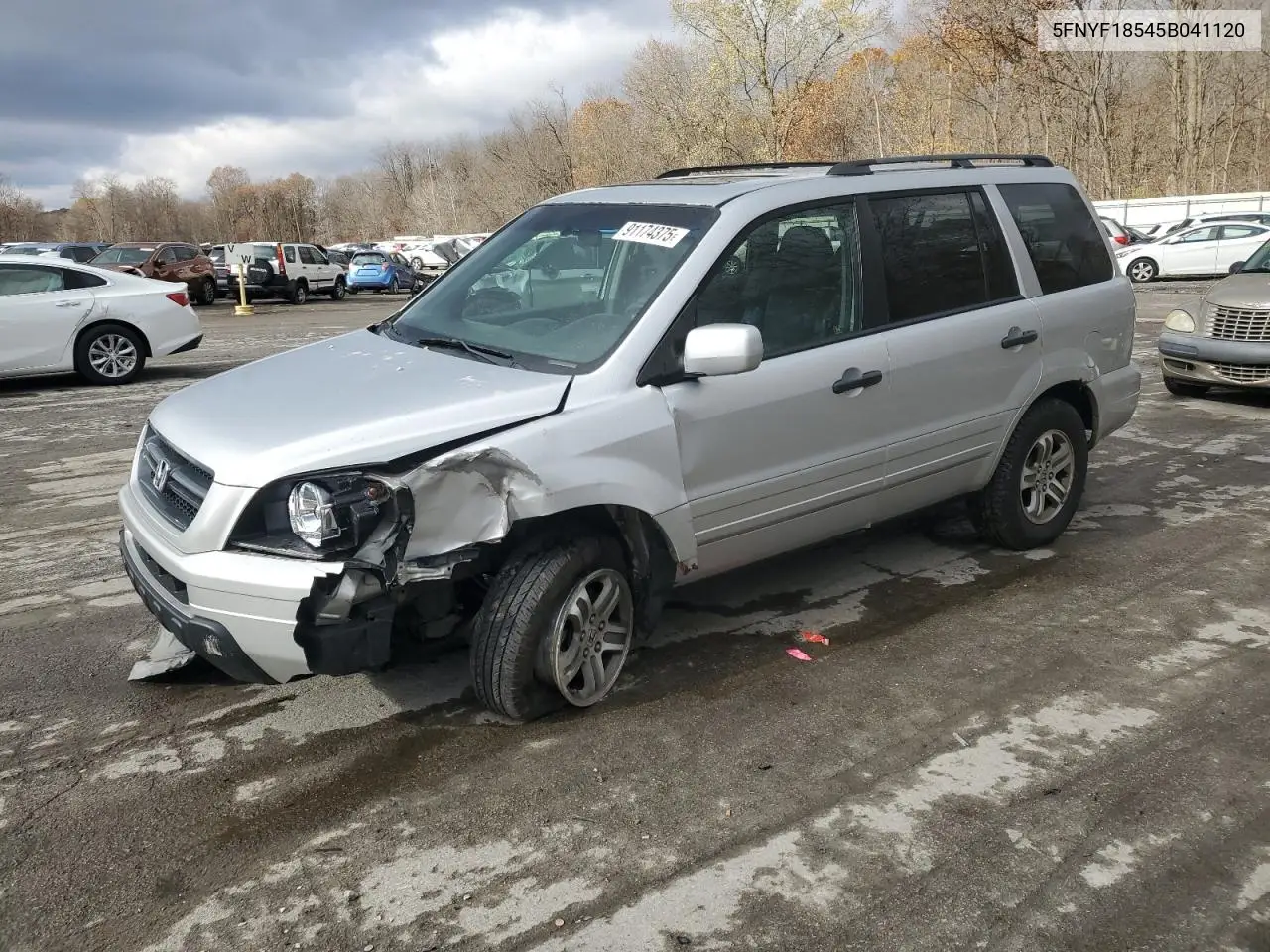 5FNYF18545B041120 2005 Honda Pilot Exl