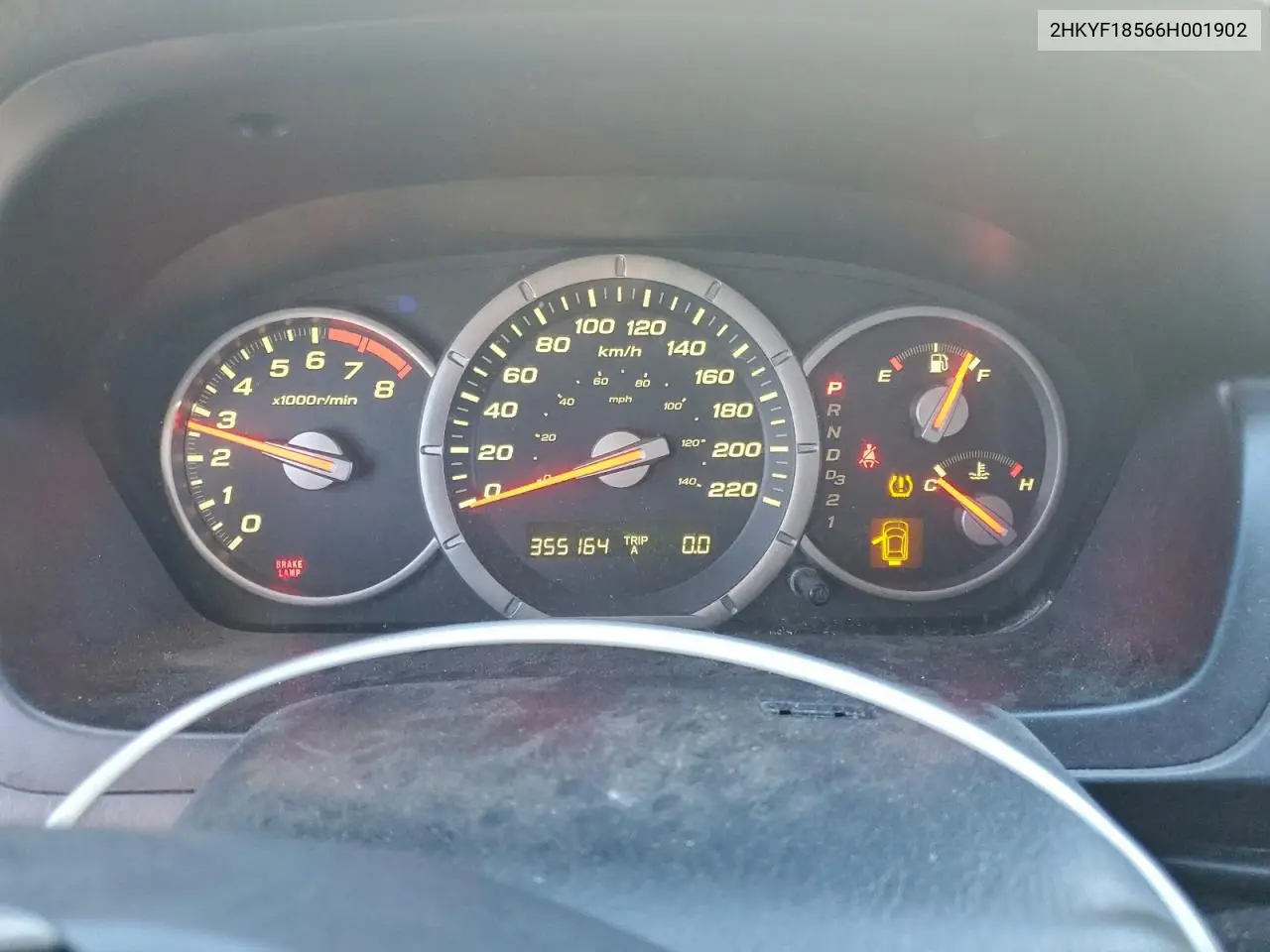 2HKYF18566H001902 2006 Honda Pilot Ex