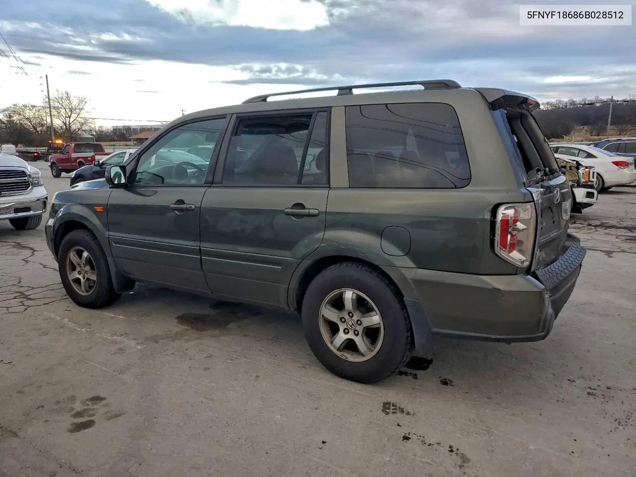 5FNYF18686B028512 2006 Honda Pilot Ex