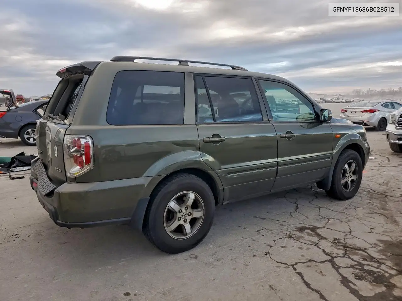 5FNYF18686B028512 2006 Honda Pilot Ex