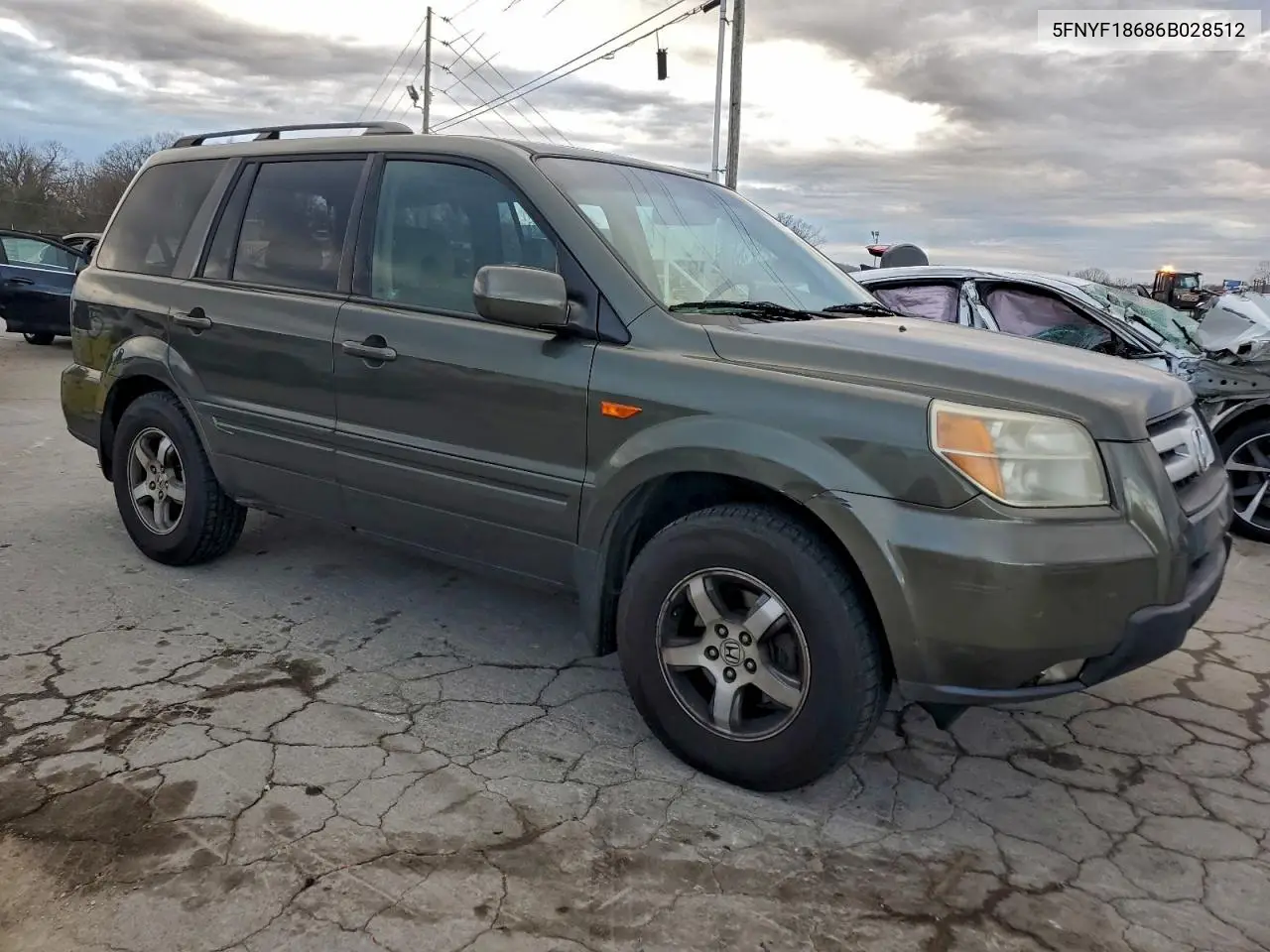 5FNYF18686B028512 2006 Honda Pilot Ex