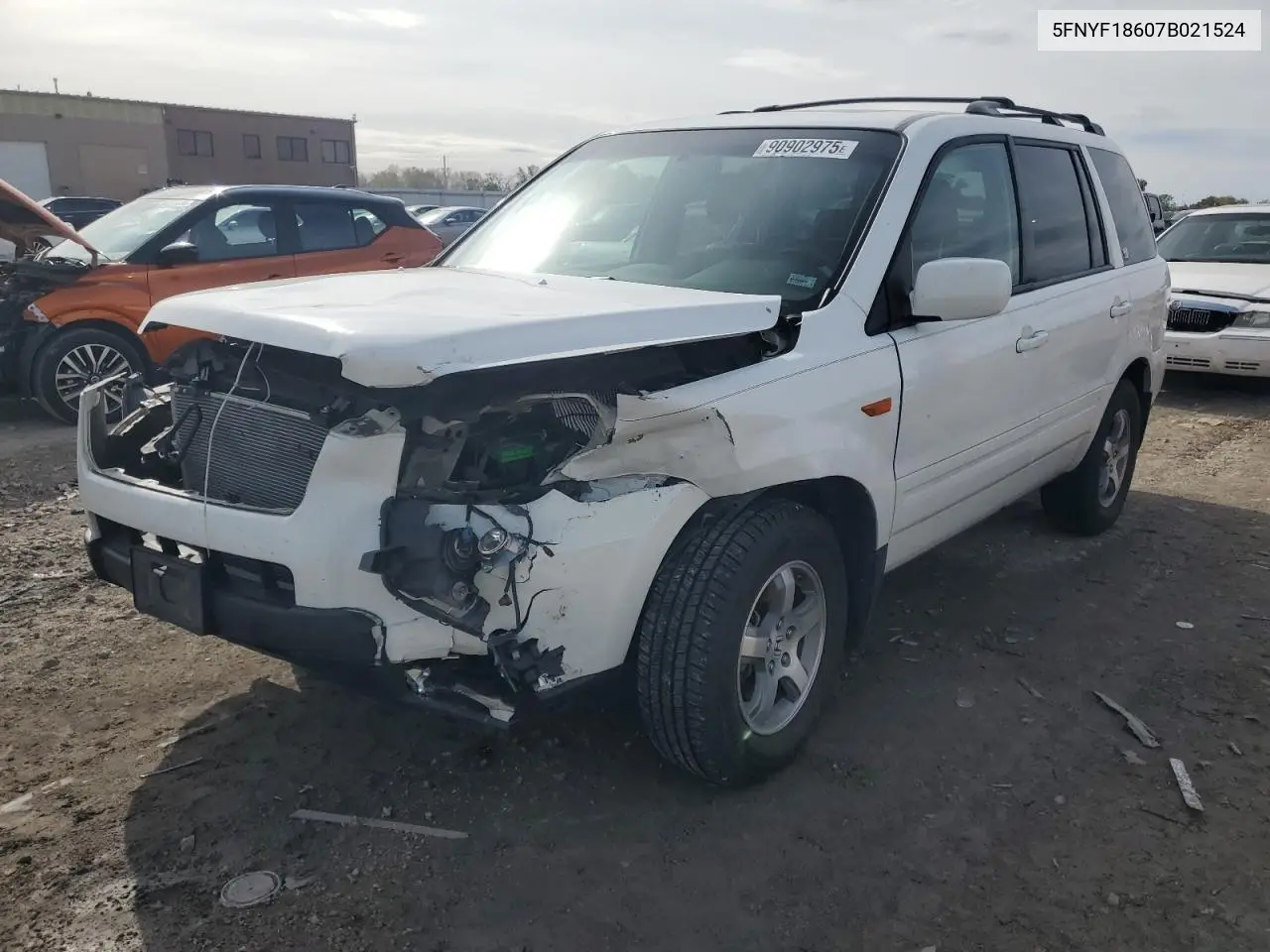 5FNYF18607B021524 2007 Honda Pilot Exl