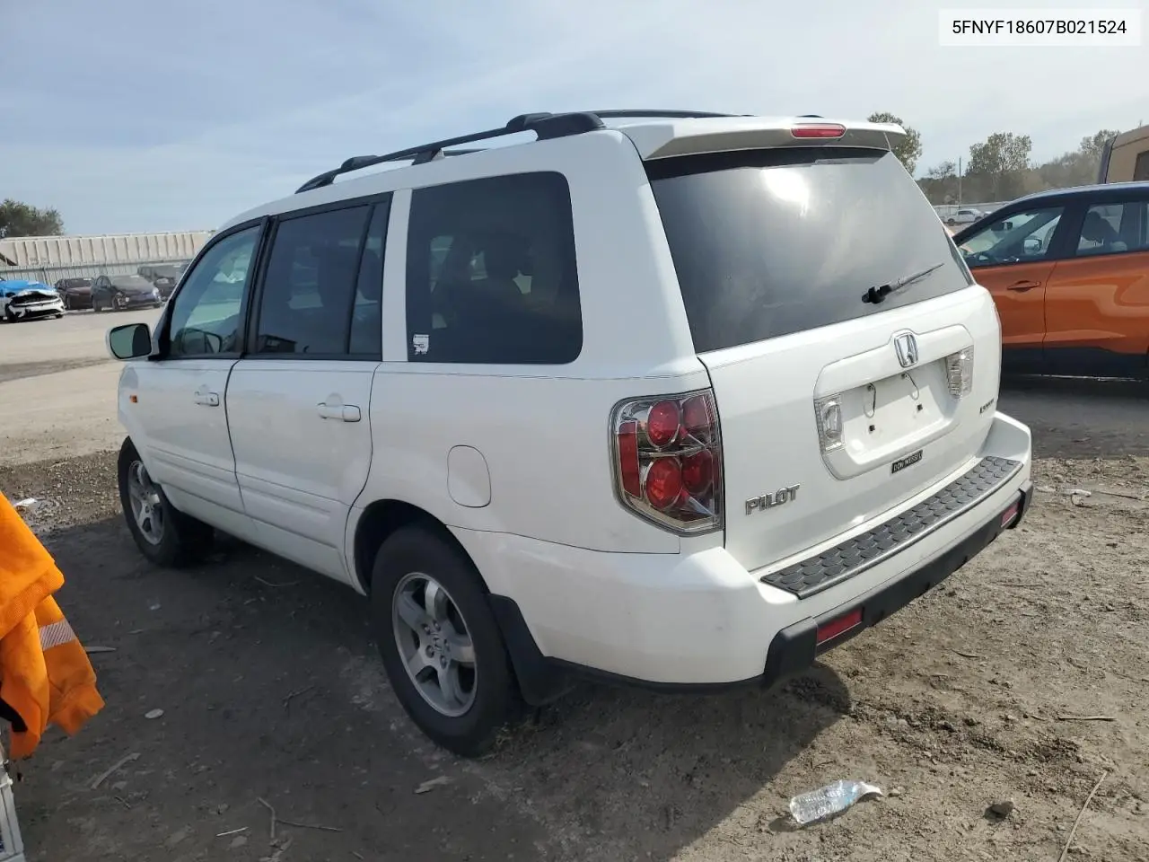 5FNYF18607B021524 2007 Honda Pilot Exl