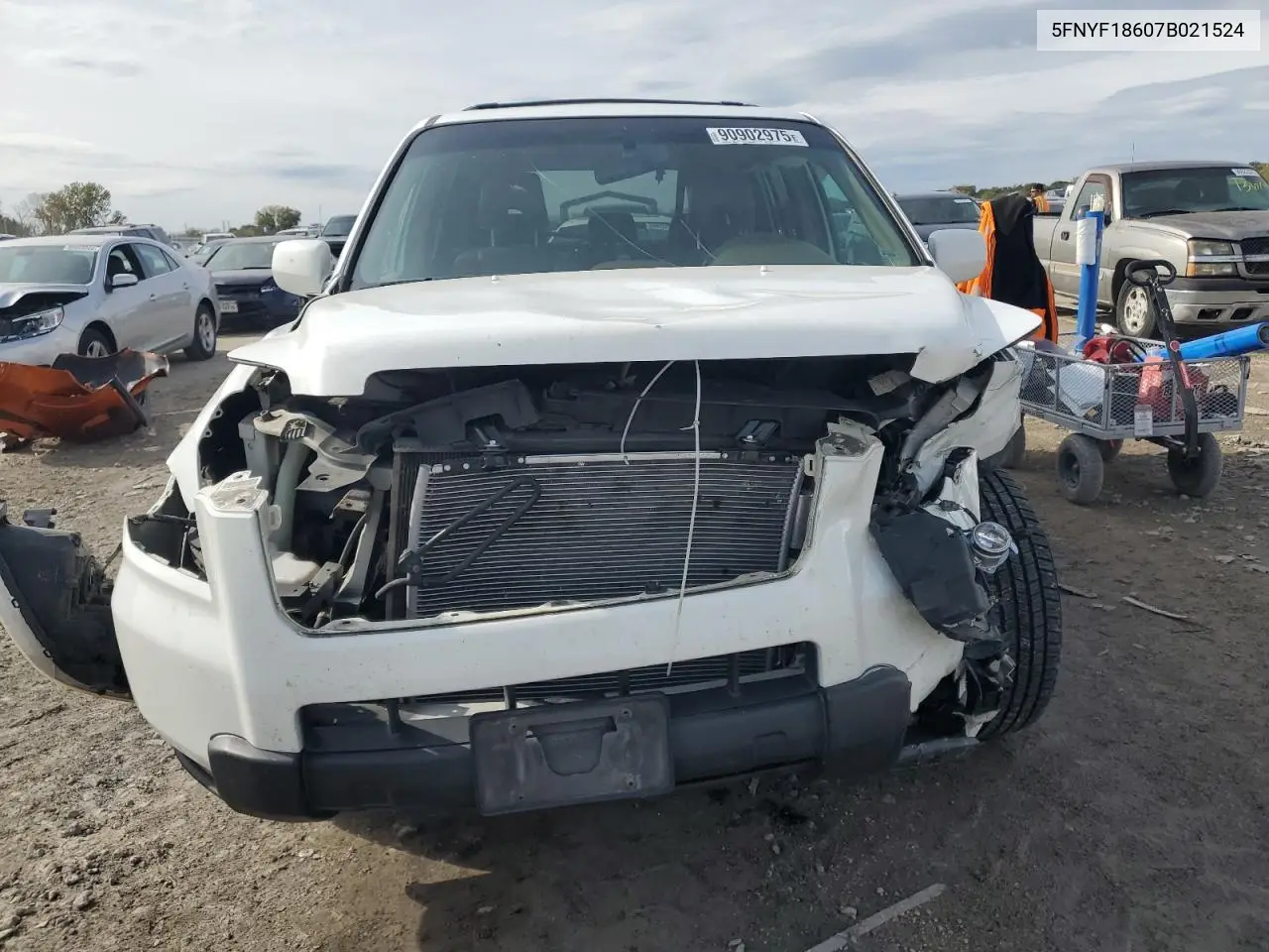 5FNYF18607B021524 2007 Honda Pilot Exl