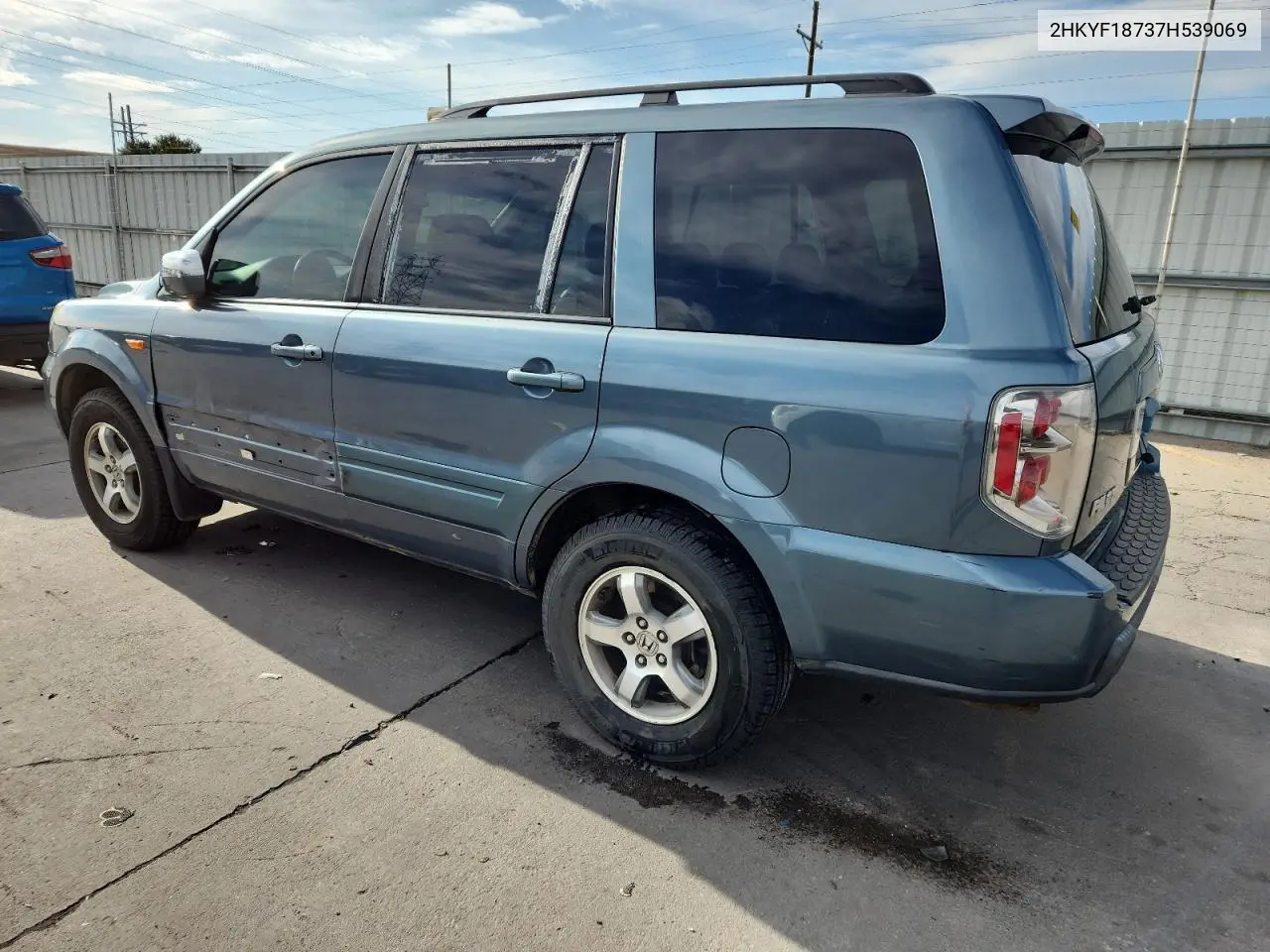 2HKYF18737H539069 2007 Honda Pilot Exl