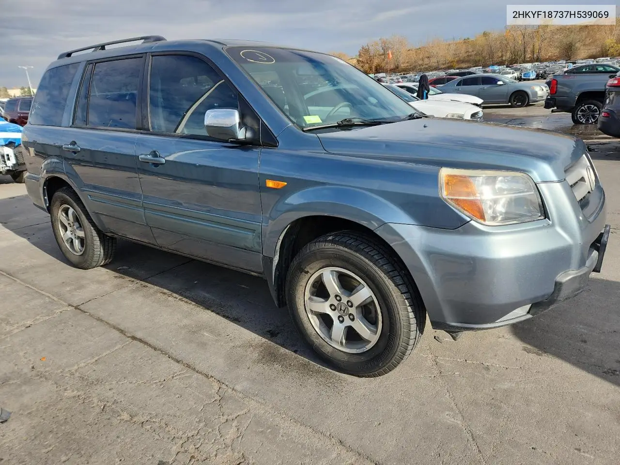 2HKYF18737H539069 2007 Honda Pilot Exl
