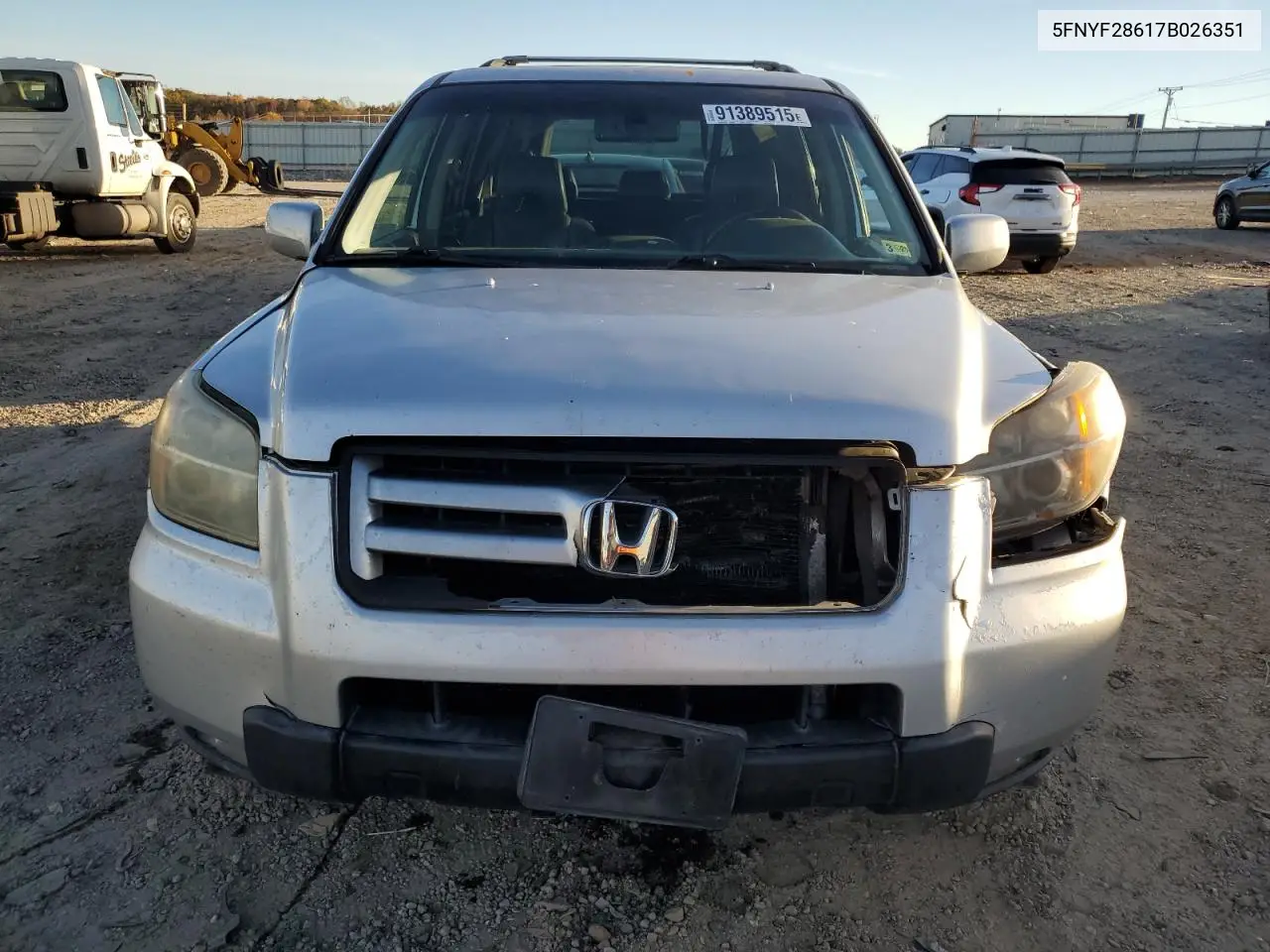 5FNYF28617B026351 2007 Honda Pilot Exl