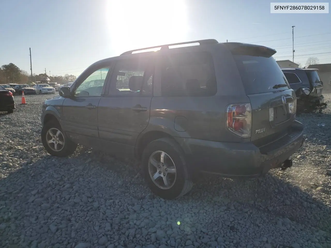5FNYF28607B029158 2007 Honda Pilot Exl