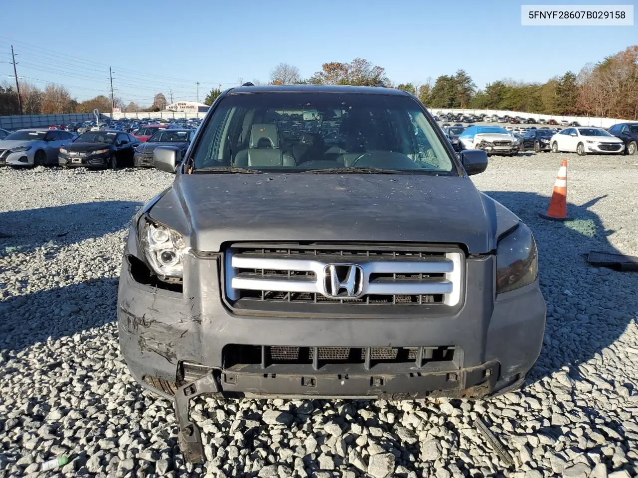 5FNYF28607B029158 2007 Honda Pilot Exl