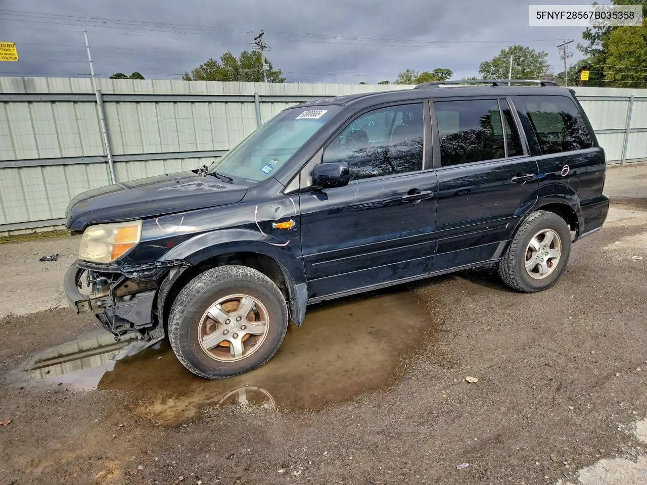 5FNYF28567B035358 2007 Honda Pilot Exl