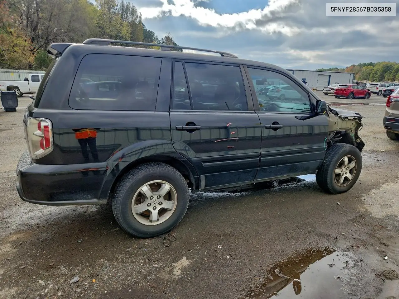 5FNYF28567B035358 2007 Honda Pilot Exl