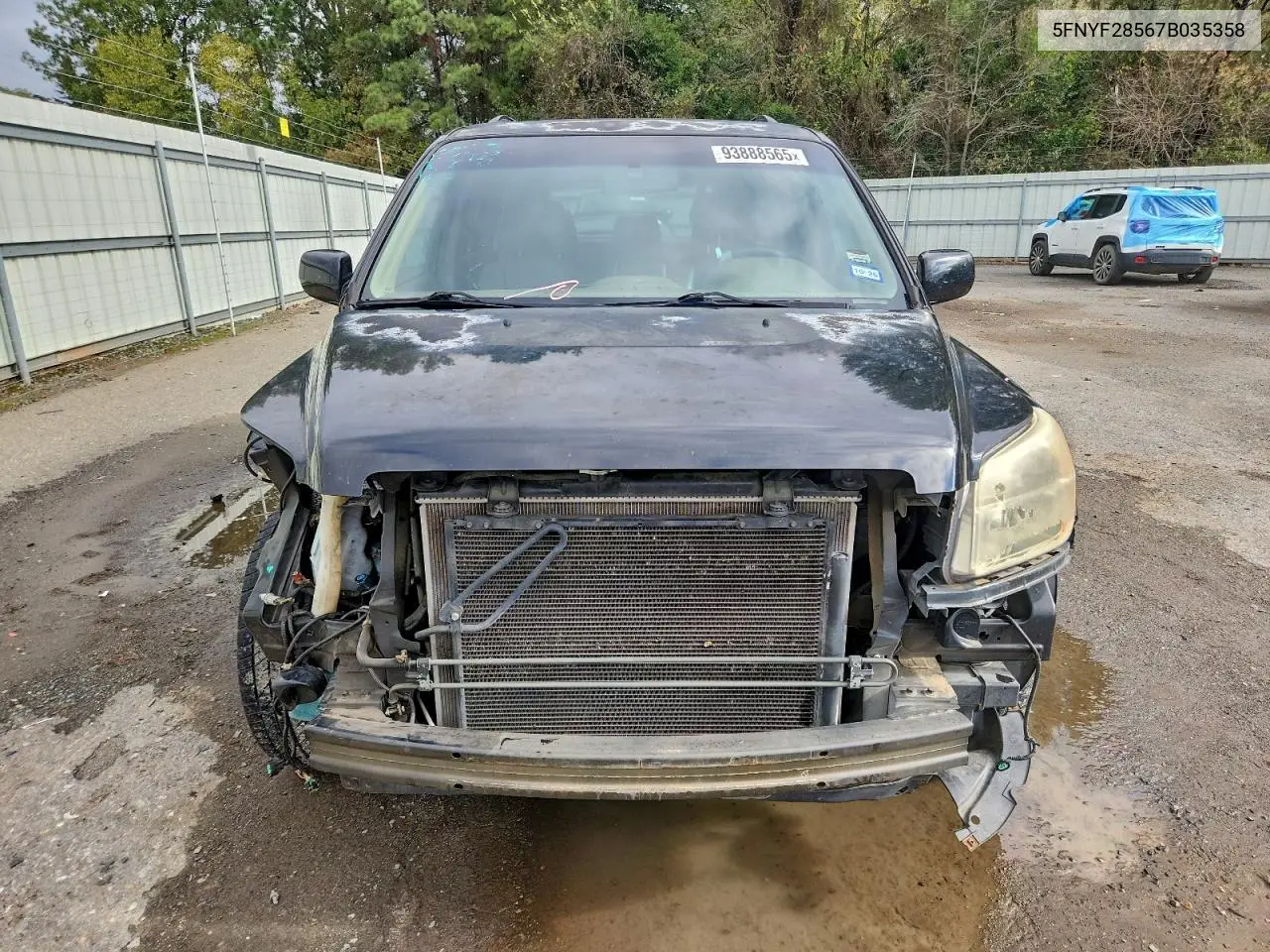 5FNYF28567B035358 2007 Honda Pilot Exl