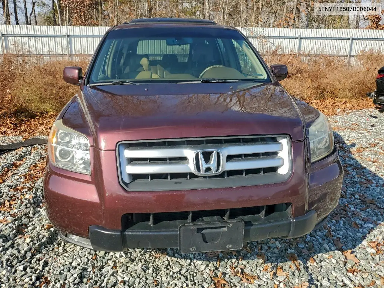 5FNYF18507B006044 2007 Honda Pilot Exl