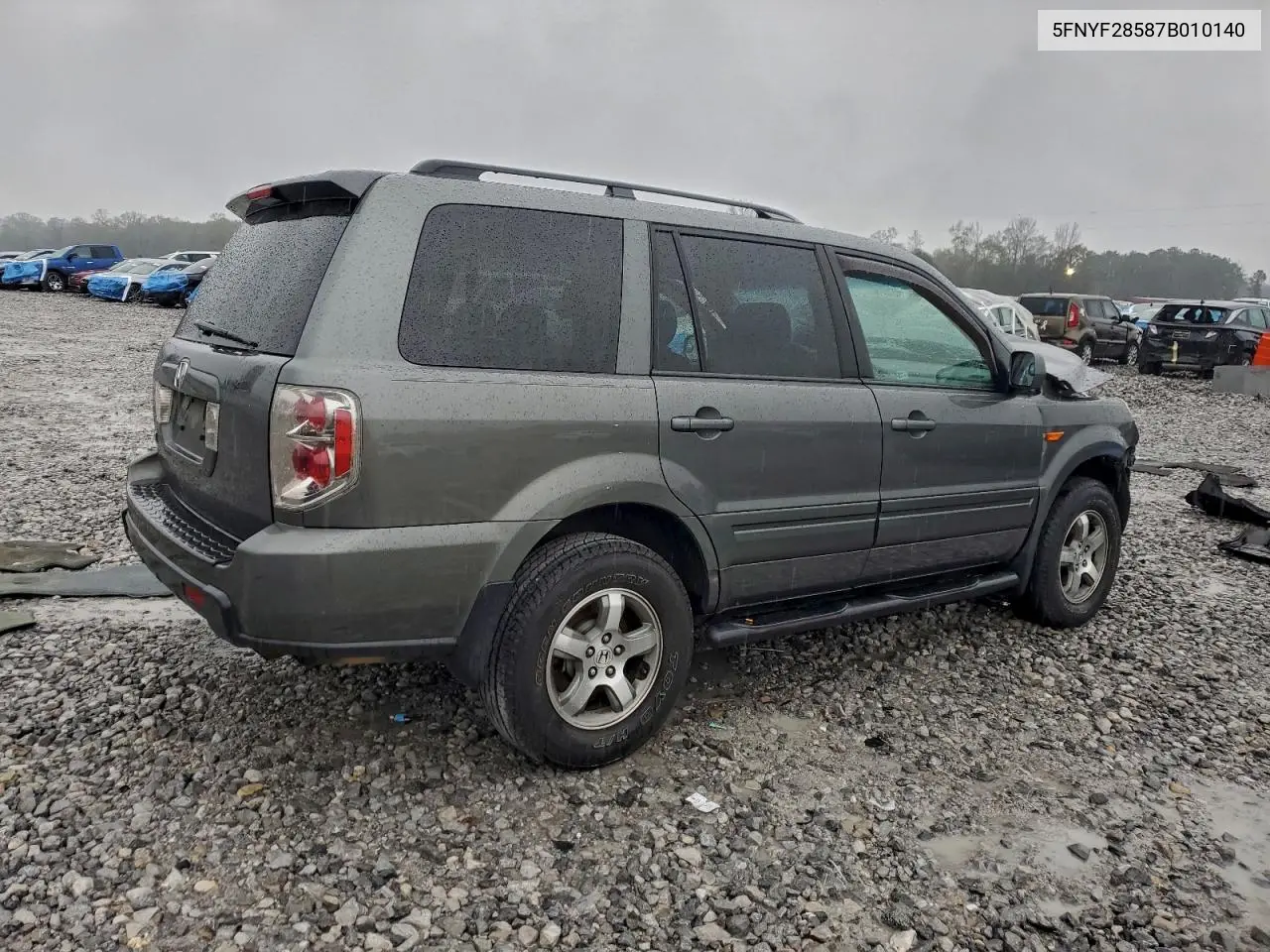 5FNYF28587B010140 2007 Honda Pilot Exl
