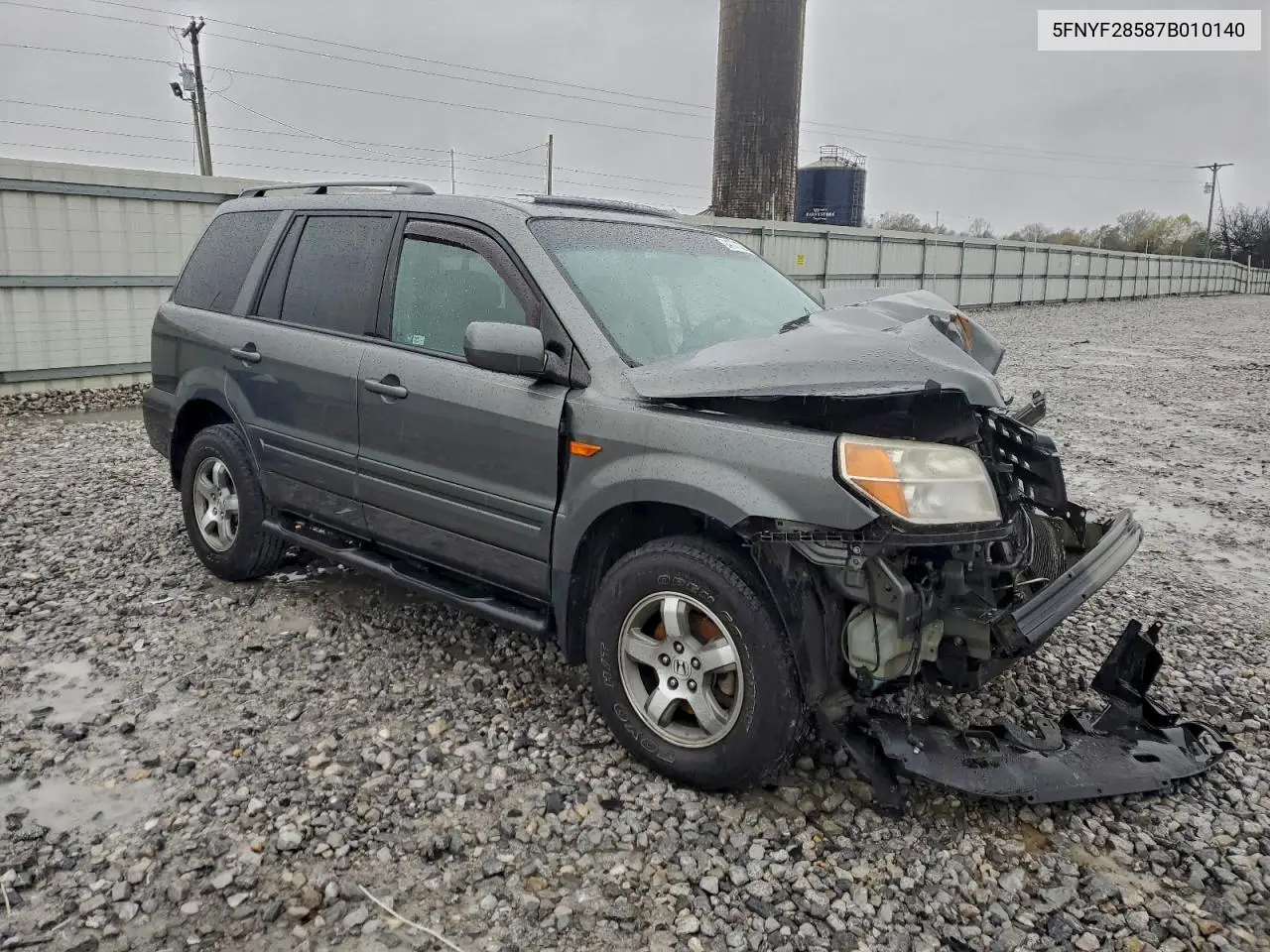 5FNYF28587B010140 2007 Honda Pilot Exl